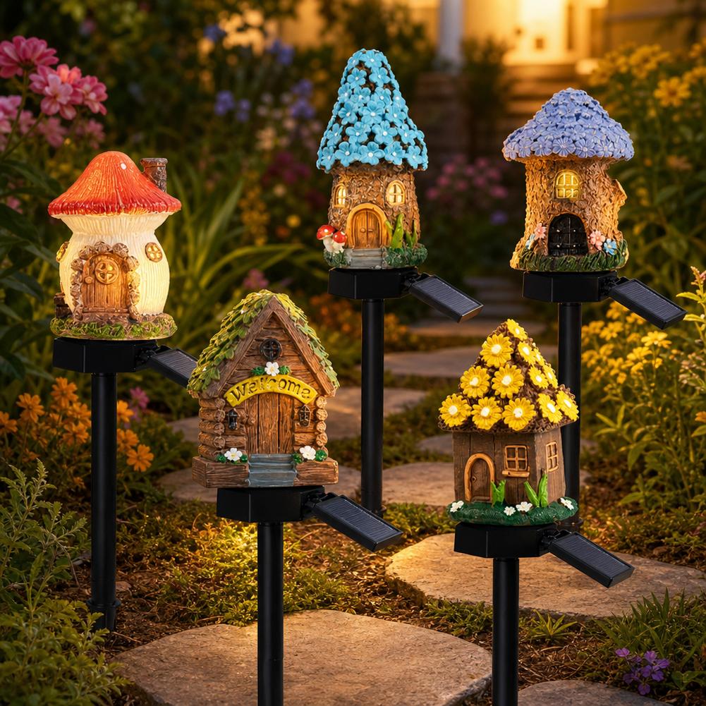 Outdoor Lighting For Front Of House - Luz Solar LED para Jardim, Mini