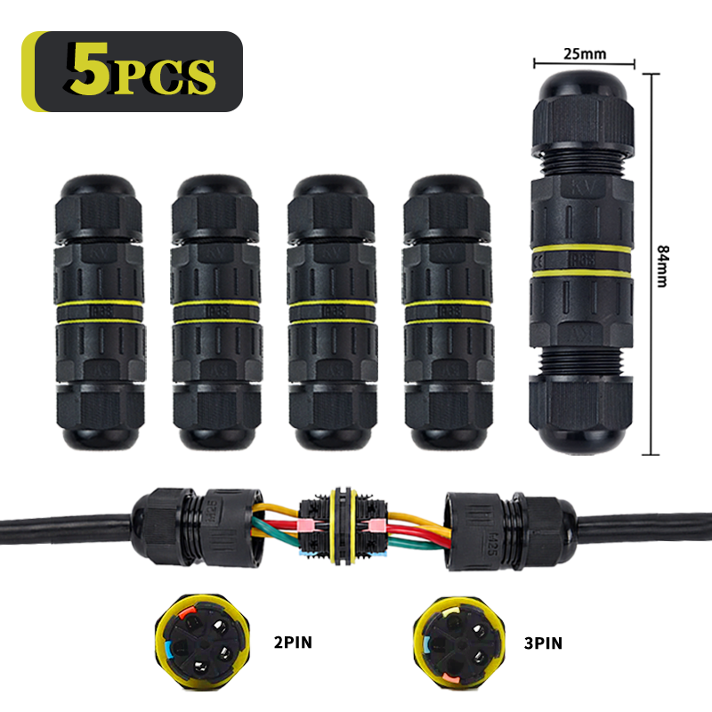 Outdoor Lighting Connectors - Conector Rápido à Prova d'Água IP68