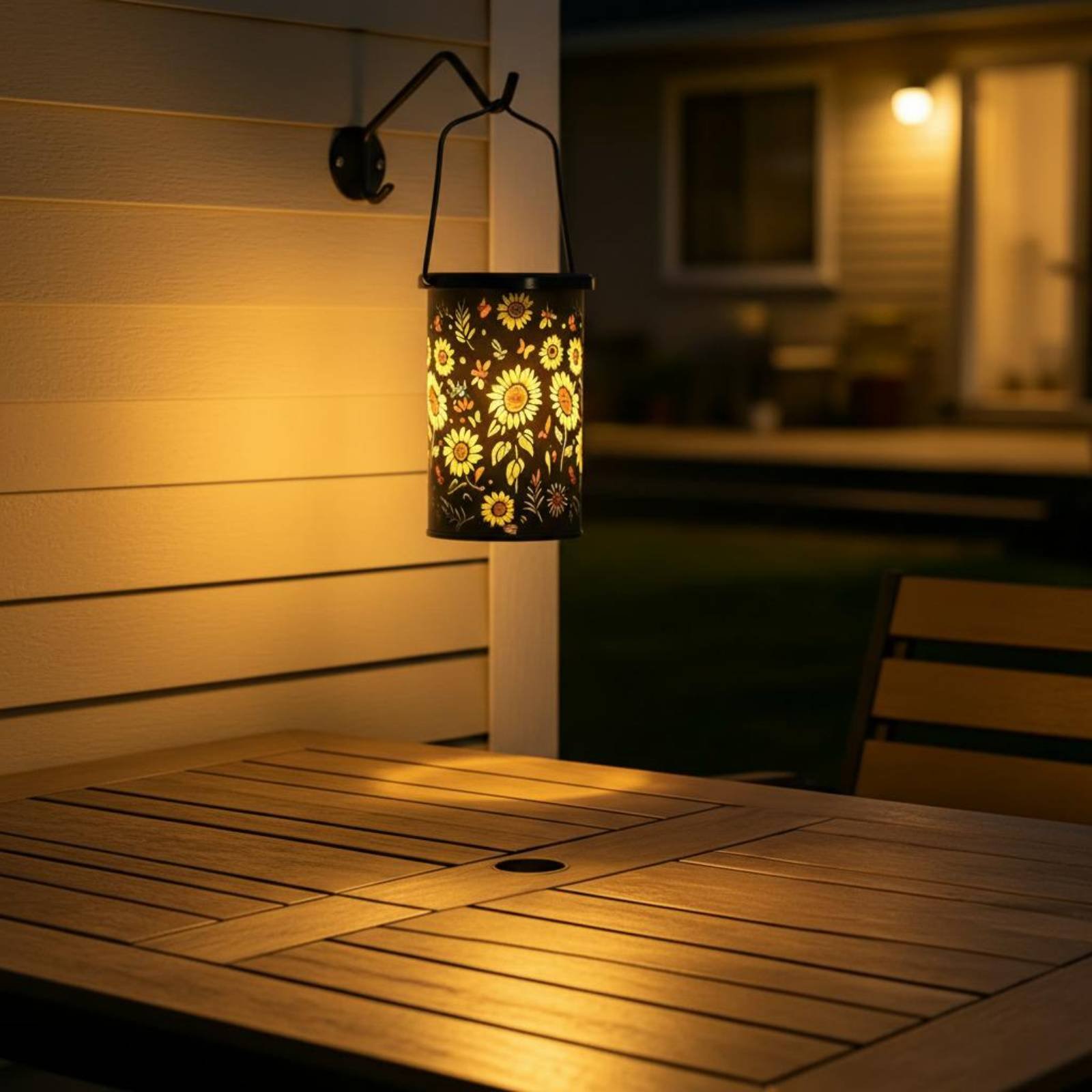 Outdoor Lighting For Patio - Lanterna Solar Decorativa com Design Vintage