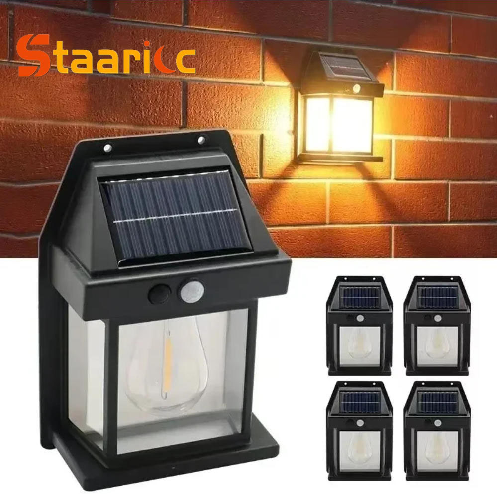 Outdoor Lighting Decoration - Luz de Parede Solar Externa de