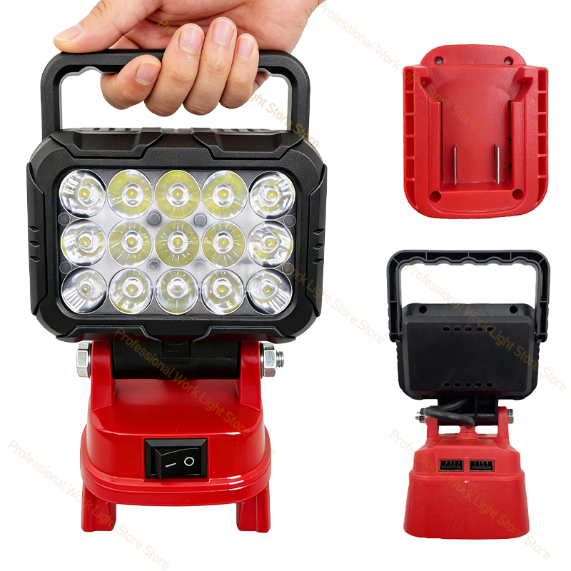 Outdoor Lighting Milwaukee - Luz led para milwaukee bateria M-18