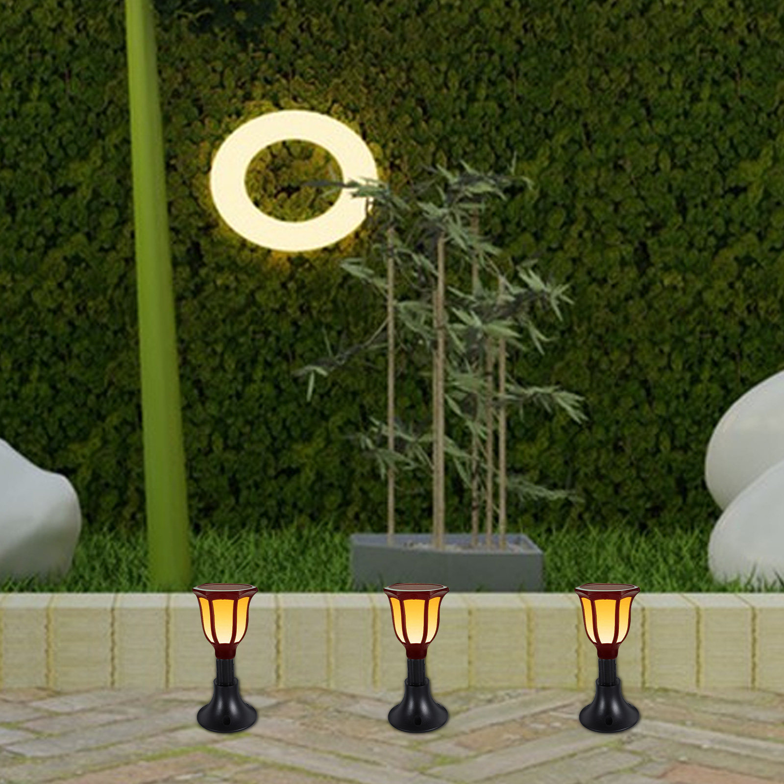 Outdoor Lighting In Ground - 10 Peças de Base para Lâmpada