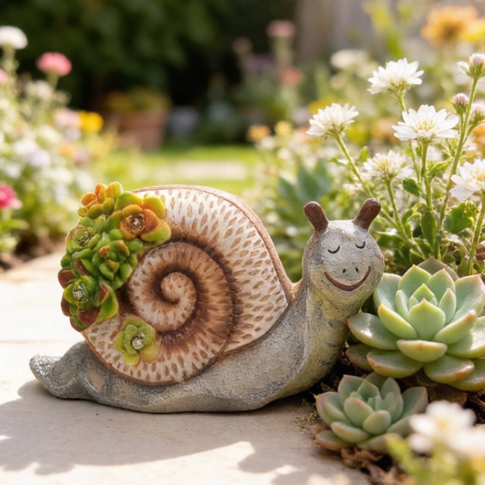 Outdoor Lighting For Patio - Estátua de Caracol Decorativa à Prova