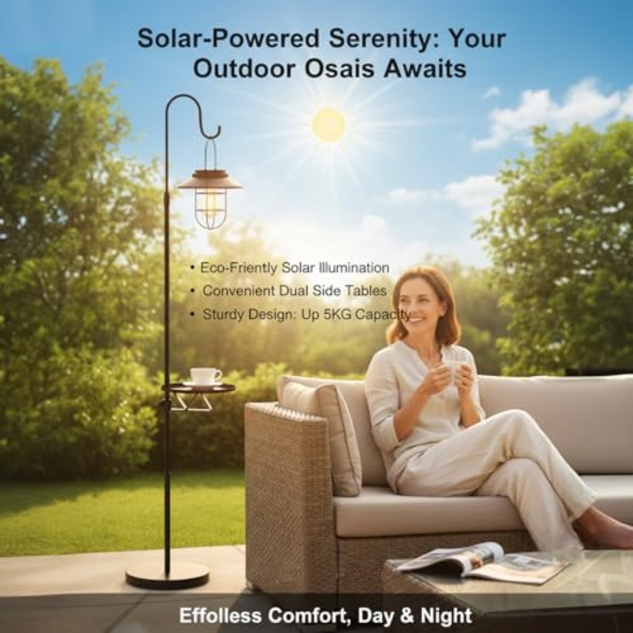 Luminária Solar de Chão com Me - Outdoor Lighting For Patio avaliação e preço