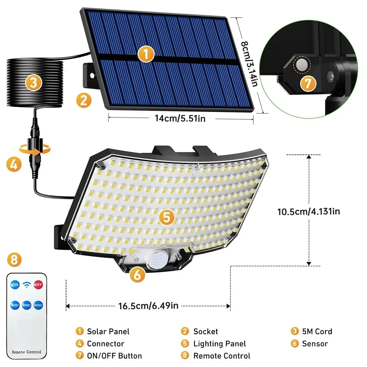 Luzes Solares Externas 234LED  - Outdoor Lighting For Garden avaliação e preço
