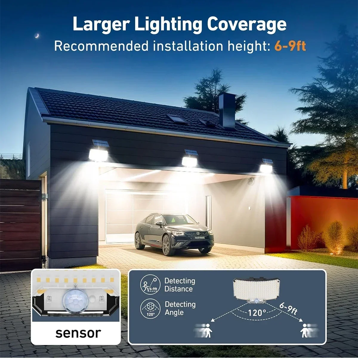 Luzes Solares Externas 234LED  - Outdoor Lighting For Garden avaliação e preço