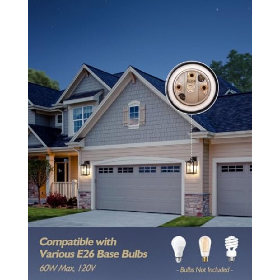 Luzes de Varanda de 12'', Lant - Outdoor Lighting For Front Of House avaliação e preço