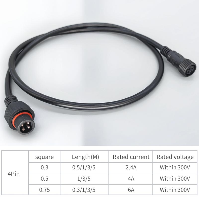 Cabo fêmea macho de 4 pinos, à - Outdoor Lighting Connectors avaliação e preço