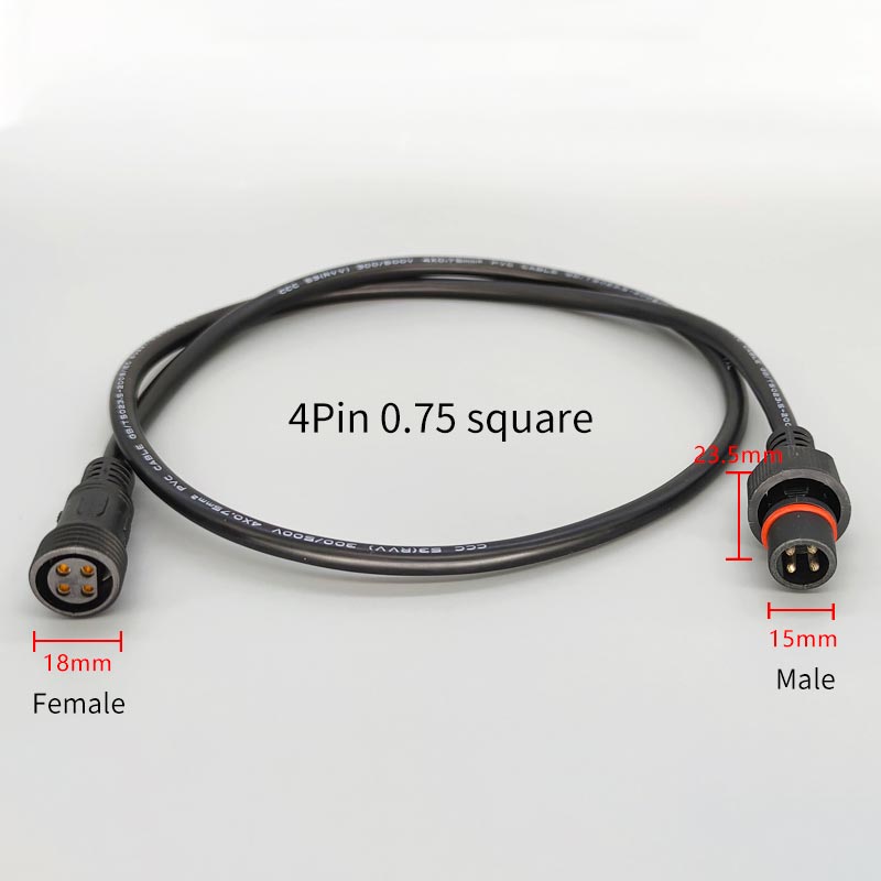 Cabo fêmea macho de 4 pinos, à - Outdoor Lighting Connectors avaliação e preço