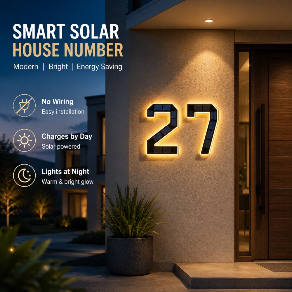 Luz Solar para Número de Casa, - Outdoor Lighting For Front Of House avaliação e preço