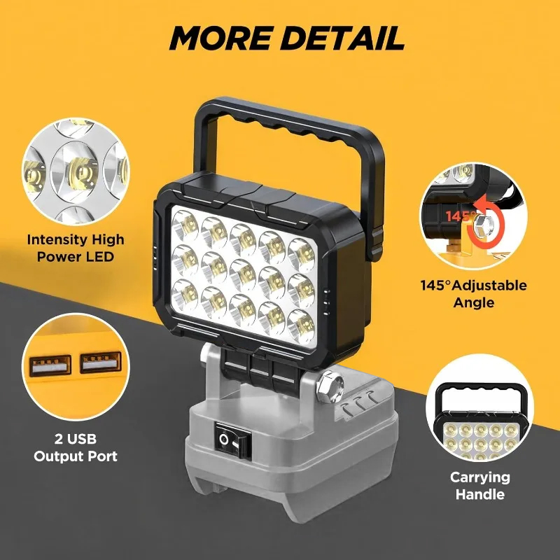 Luz de trabalho LED de 6000 lú - Outdoor Lighting Milwaukee avaliação e preço