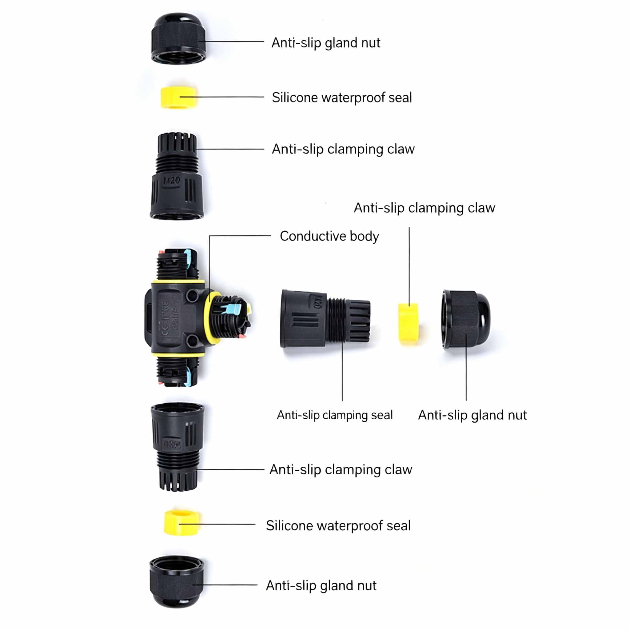 Conector de Cabo Tipo T à Prov - Outdoor Lighting Connectors avaliação e preço