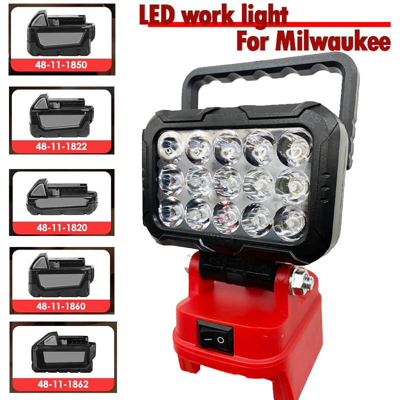Luz led para milwaukee bateria - Outdoor Lighting Milwaukee avaliação e preço