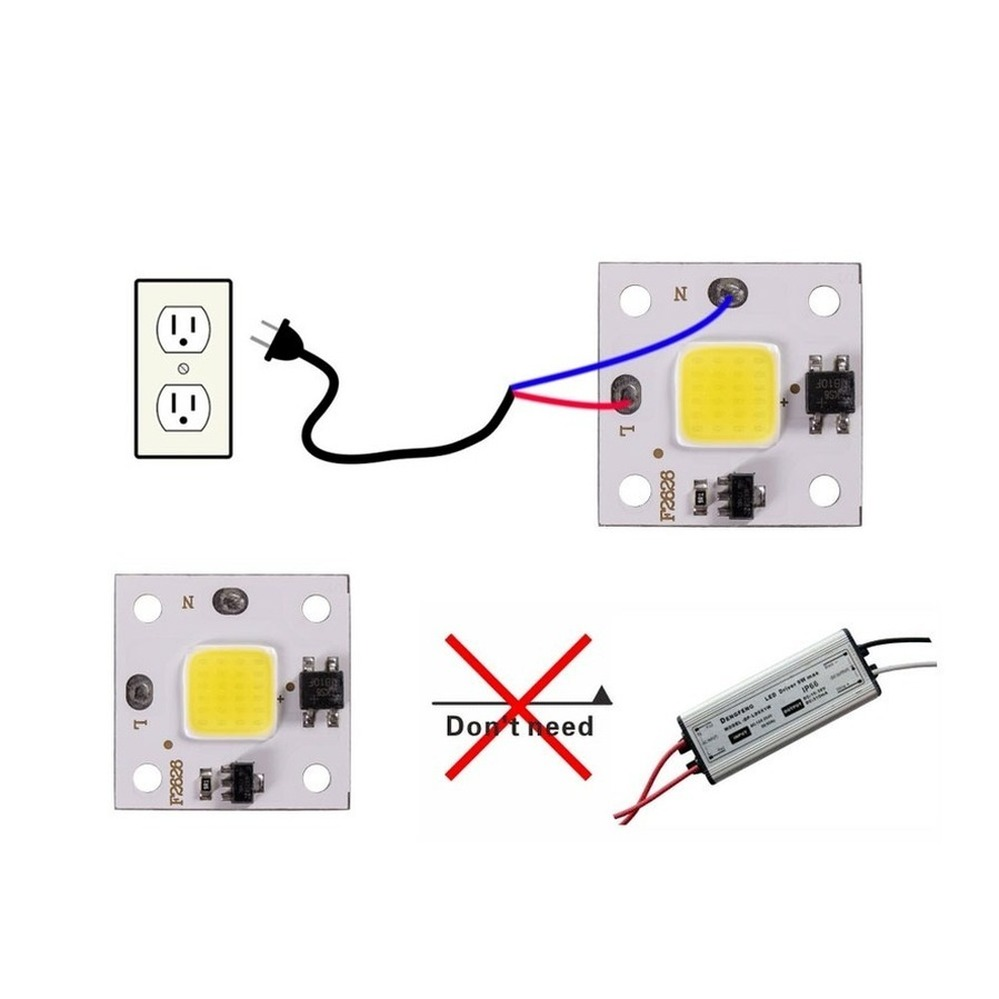 10w cob módulo 220v led chip d - Outdoor Lighting In Ground avaliação e preço