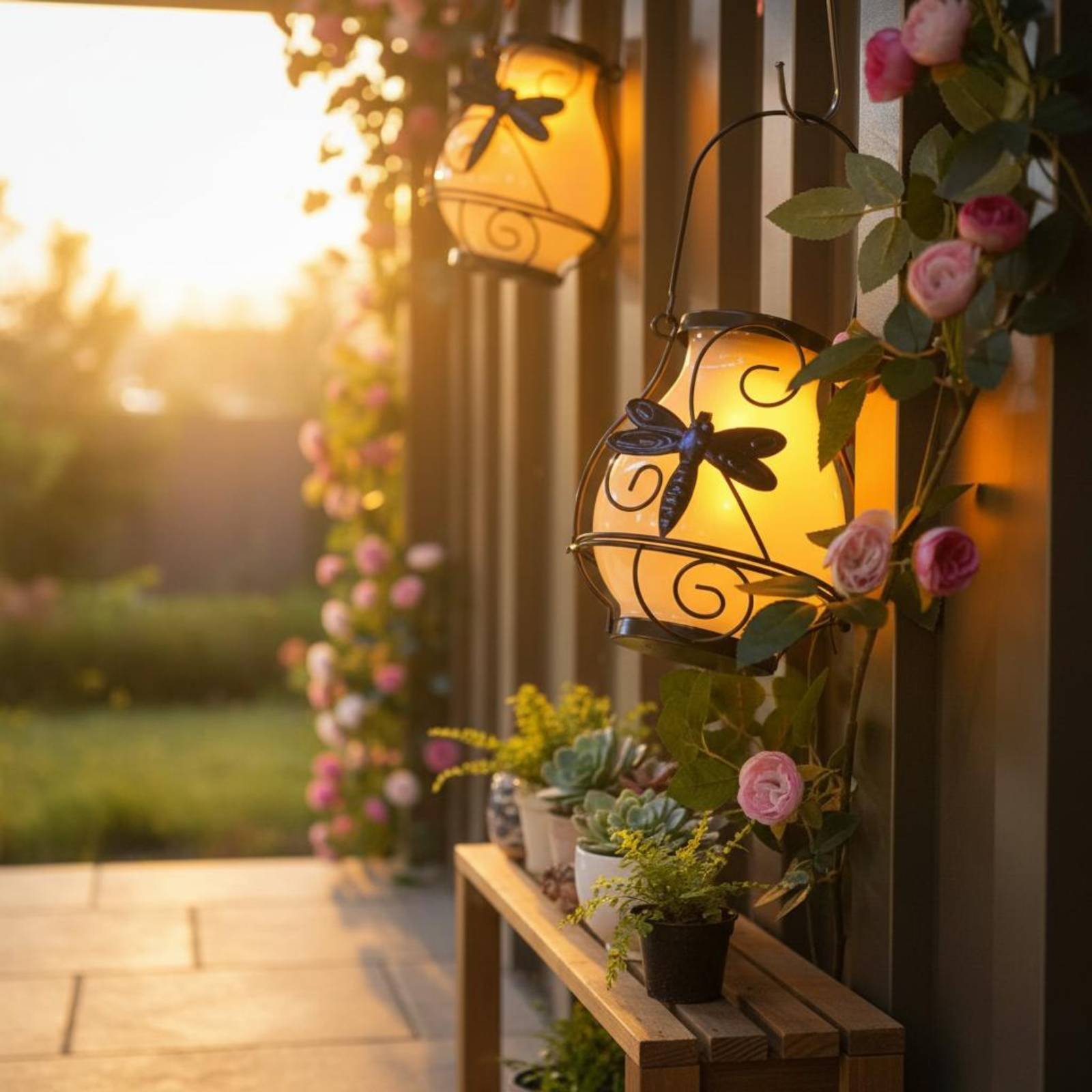 Lanterna Solar em Forma de Bor - Outdoor Lighting For Patio avaliação e preço