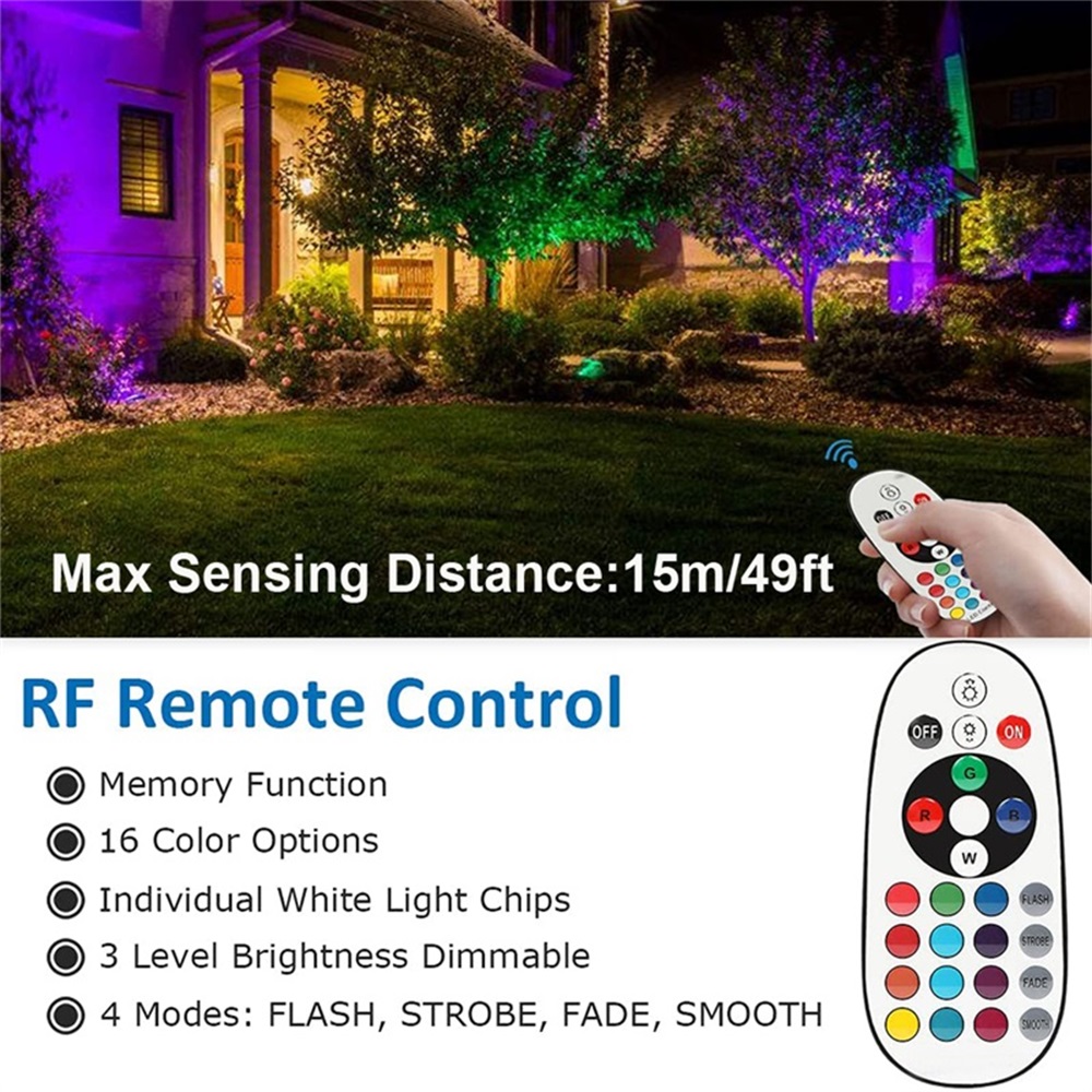 Iluminação de paisagem RGBW 10 - Outdoor Lighting For Garden avaliação e preço