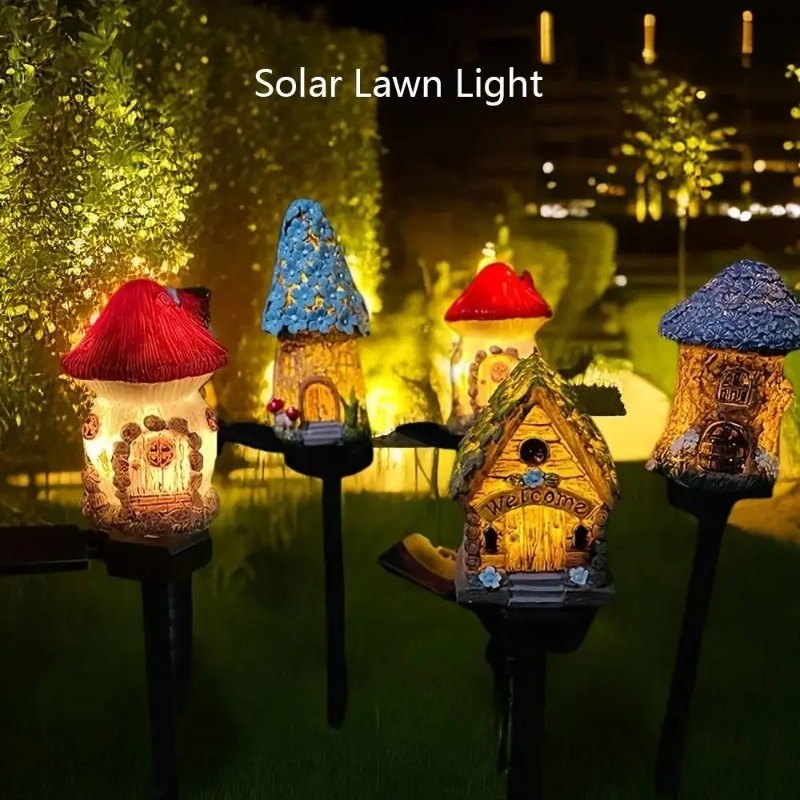 Novas Luzes Solares de Resina  - Outdoor Lighting For Front Of House avaliação e preço