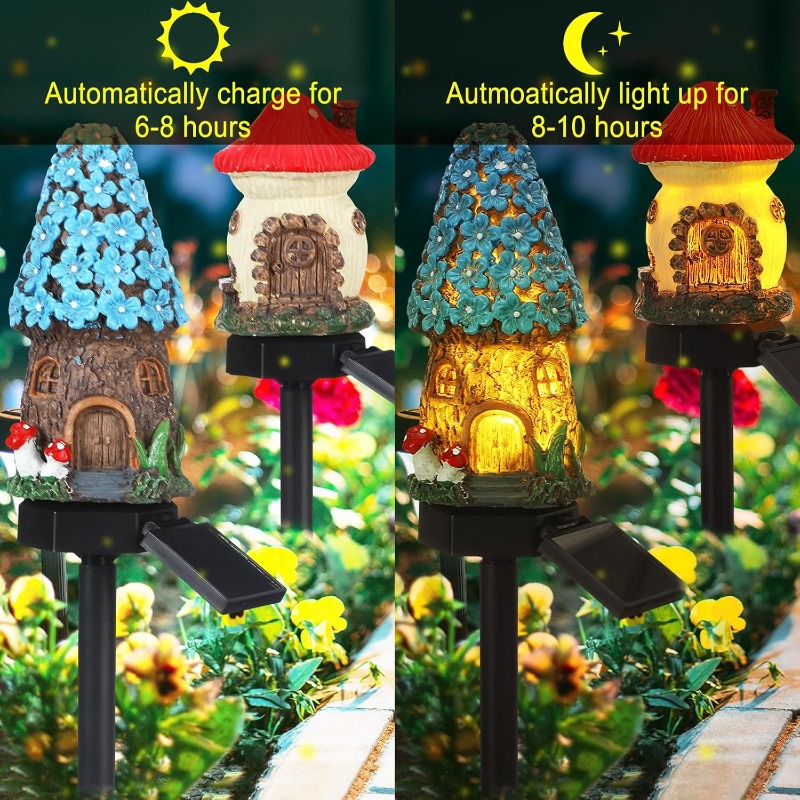 Novas Luzes Solares de Resina  - Outdoor Lighting For Front Of House avaliação e preço