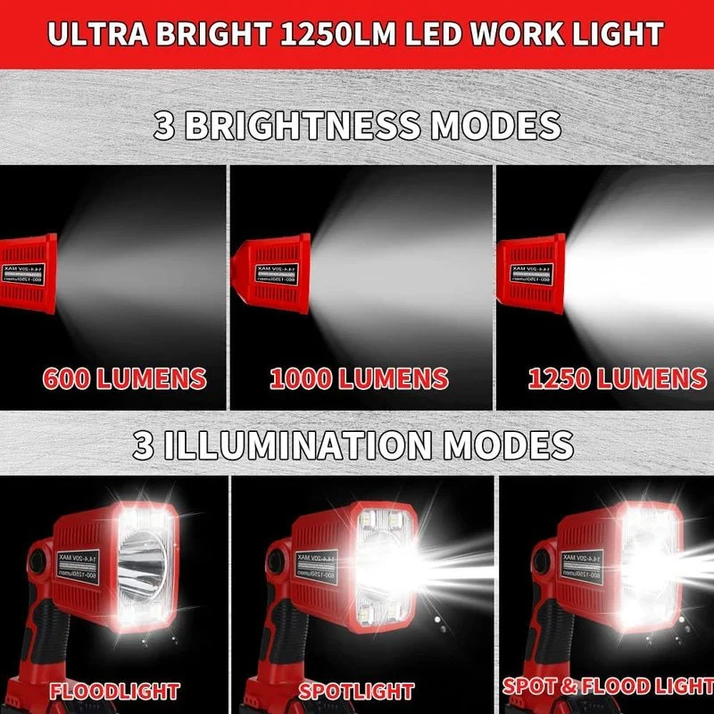 Lâmpada led portátil luz de tr - Outdoor Lighting Milwaukee avaliação e preço