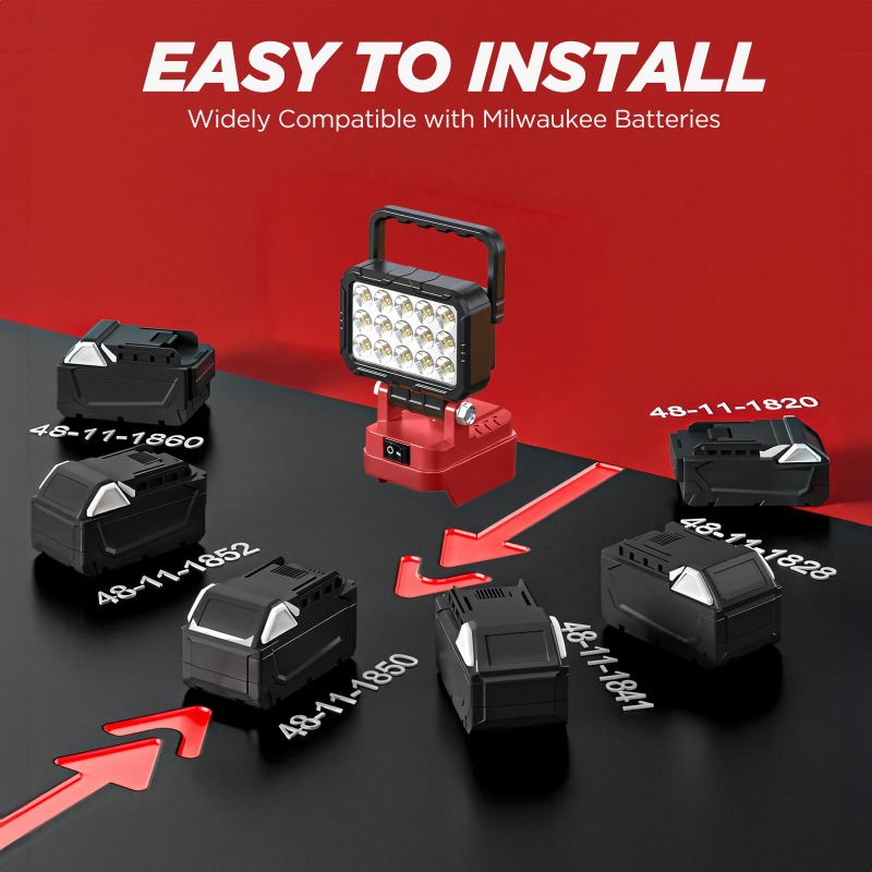 Lanterna de Trabalho Portátil  - Outdoor Lighting Milwaukee avaliação e preço