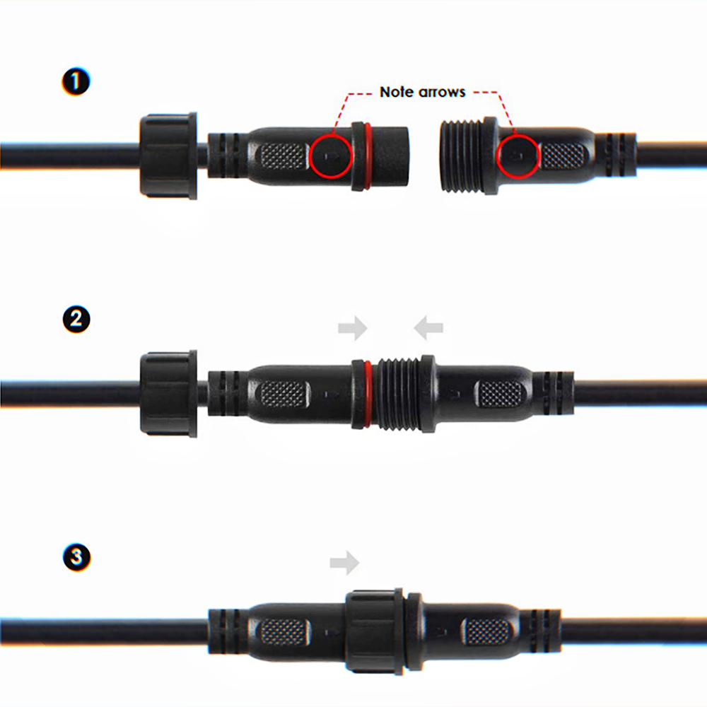 Cabo led dc de 2 pinos, cabos  - Outdoor Lighting Connectors avaliação e preço