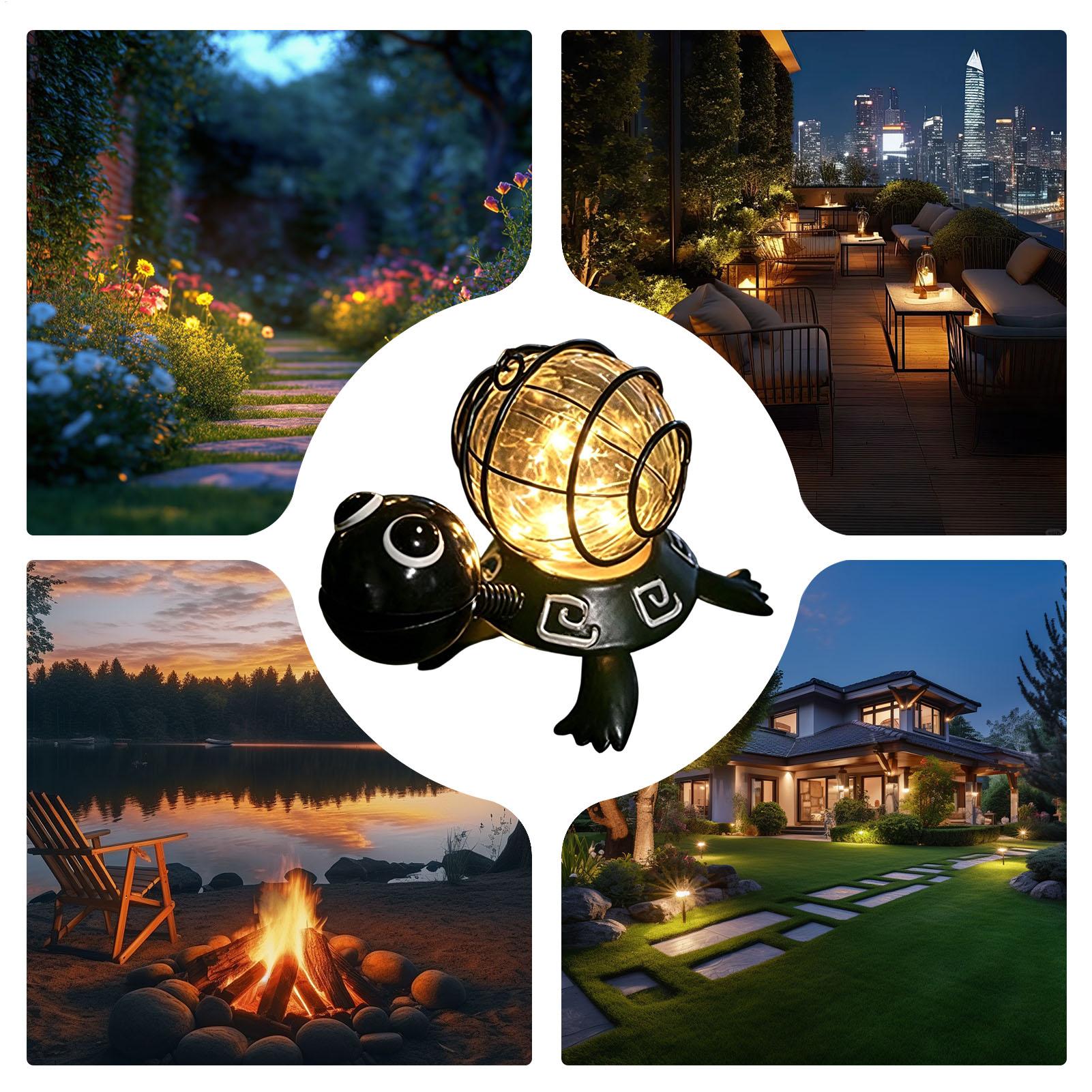Luzes solares de tartaruga par - Outdoor Lighting For Patio avaliação e preço