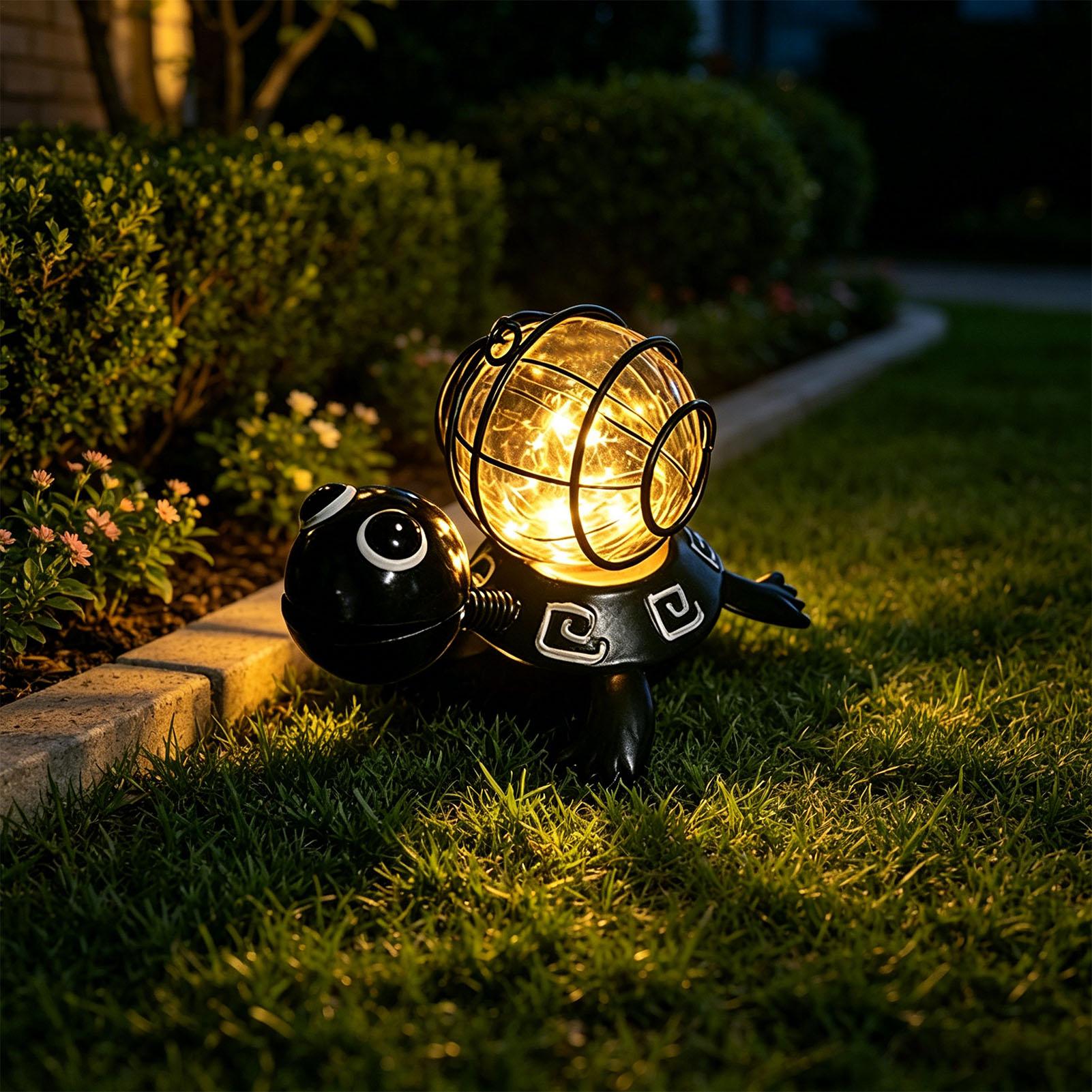 Luzes solares de tartaruga par - Outdoor Lighting For Patio avaliação e preço