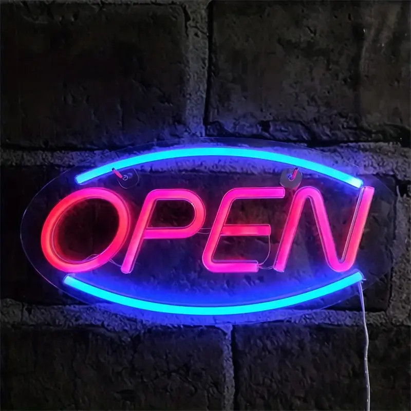 Letreiro Neon LED Aberto, Letr - Outdoor Lighting For Store avaliação e preço