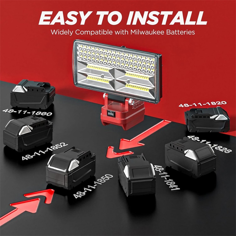 Luz de trabalho led portátil p - Outdoor Lighting Milwaukee avaliação e preço