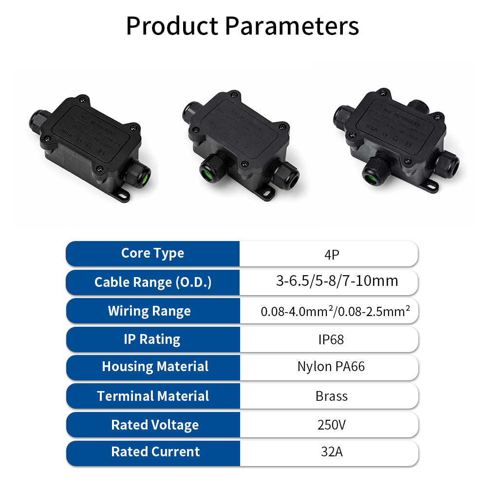 Caixa de Junção à Prova d'Água - Outdoor Lighting Connectors avaliação e preço