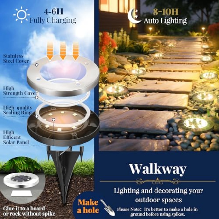 Luzes Solares de Solo, Luzes S - Outdoor Lighting In Ground avaliação e preço