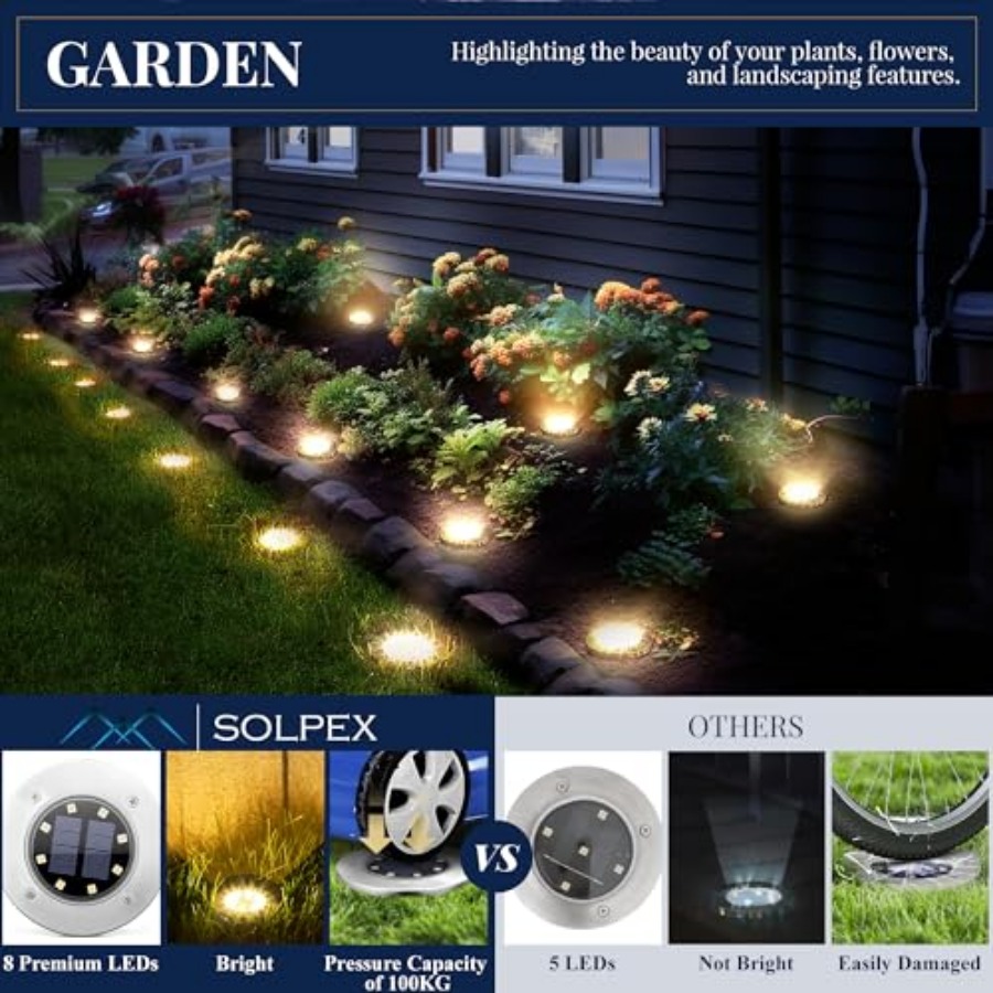 Luzes Solares de Solo, Luzes S - Outdoor Lighting In Ground avaliação e preço