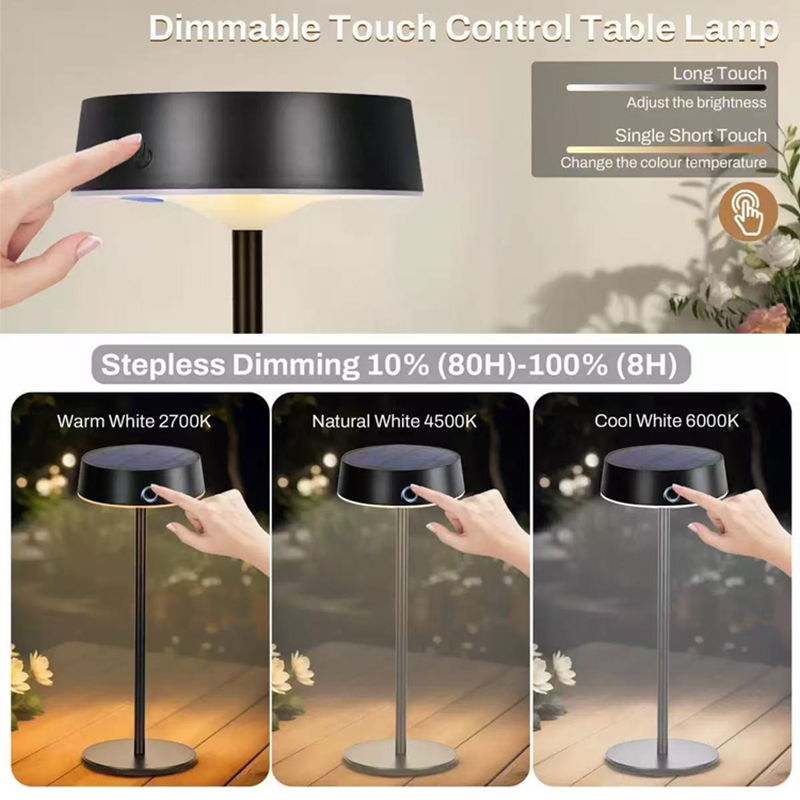 Lâmpada de mesa solar reguláve - Halo Outdoor Lighting avaliação e preço
