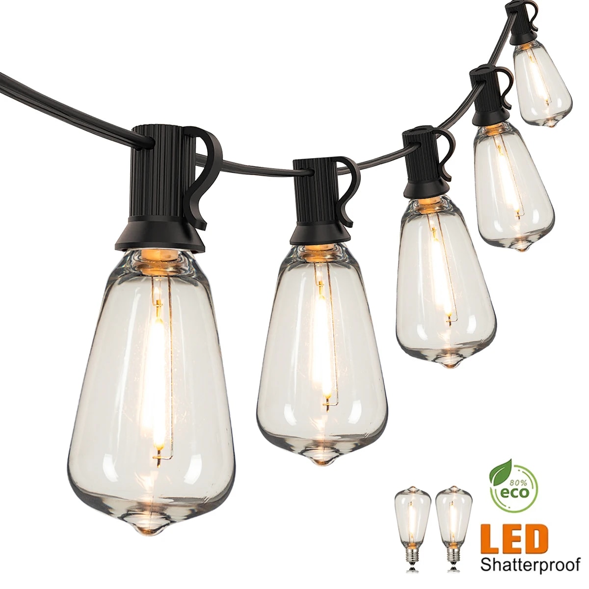 Luzes de Cordão ST38 110V com  - Outdoor Lighting Connectors avaliação e preço